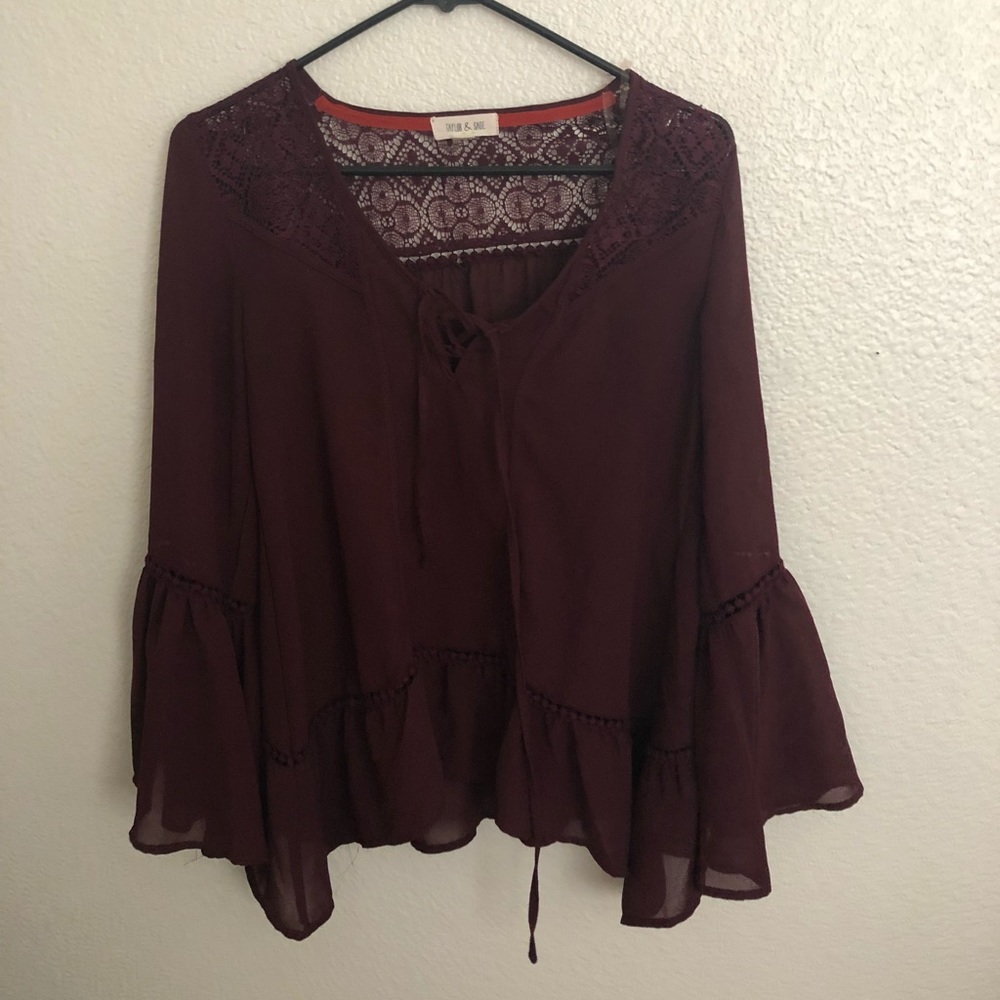 Maroon Blouse